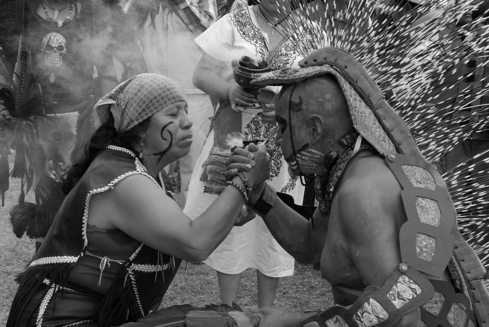 Explore the rich cultural heritage during a traditional Mexican ritual with vibrant costumes.