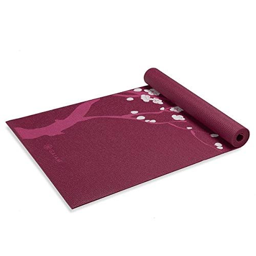 Gaiam Yoga Mat Alignment Print 6mm Non Slip Exercise Mat