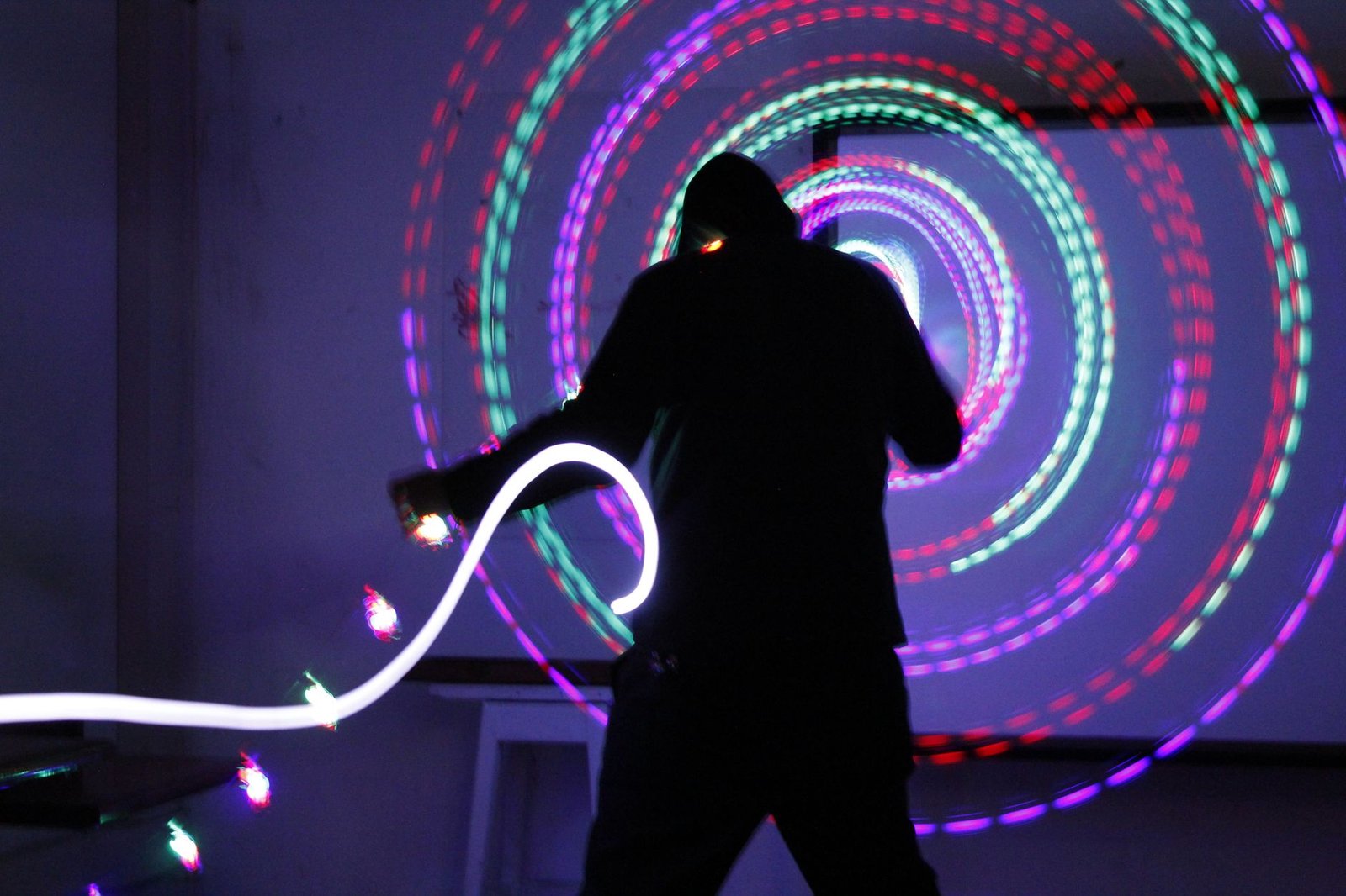 LED Smart Poi Programmable Light Dance Performance Set