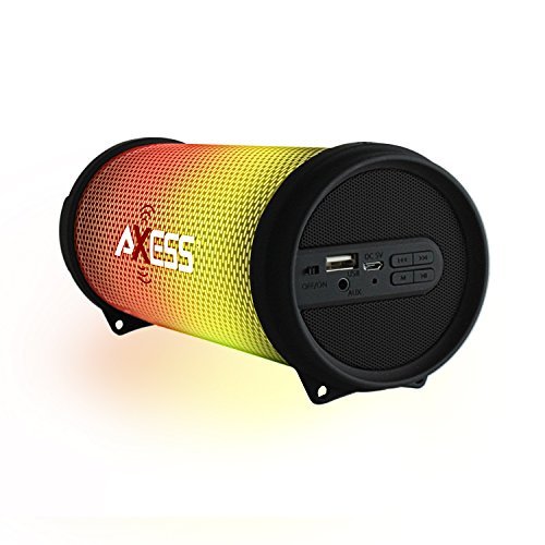 AXESS Mini Portable Bluetooth Speaker with Dancing LED Lights