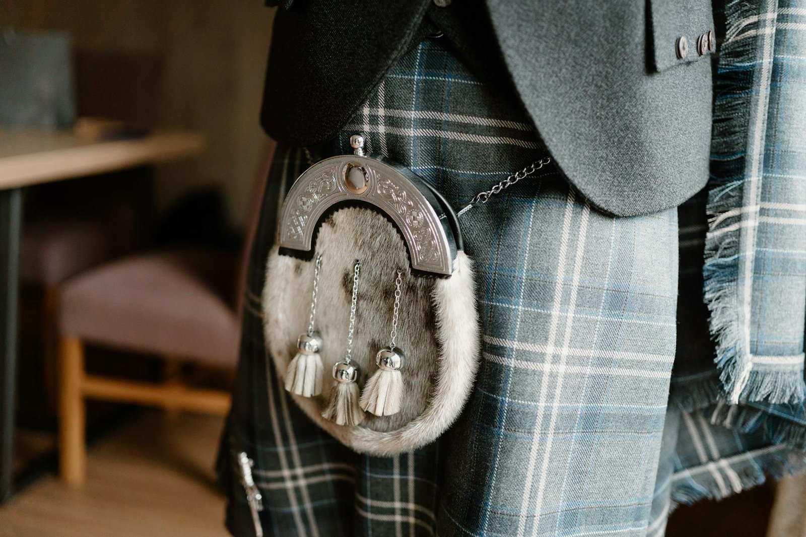 Highland Dance Kilt Pin Celtic Design Sterling Silver