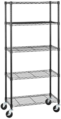 Amazon Basics wire shelving unit dance studio shoes accessories