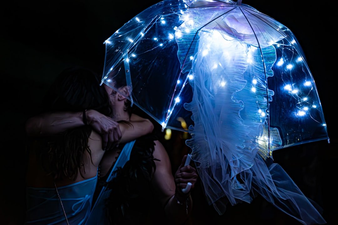 LED Fan Veil Glowing Belly Dance Performance Lit