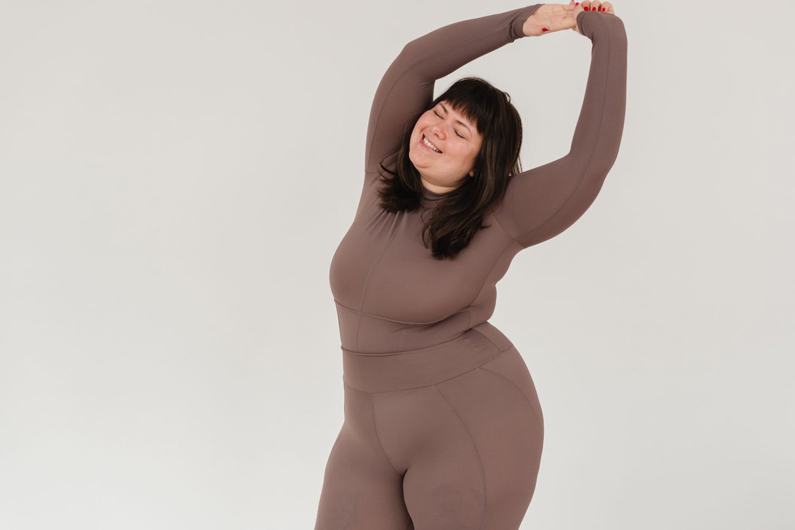Plus Size Dance Bodywear Set Leotard Skirt Ensemble