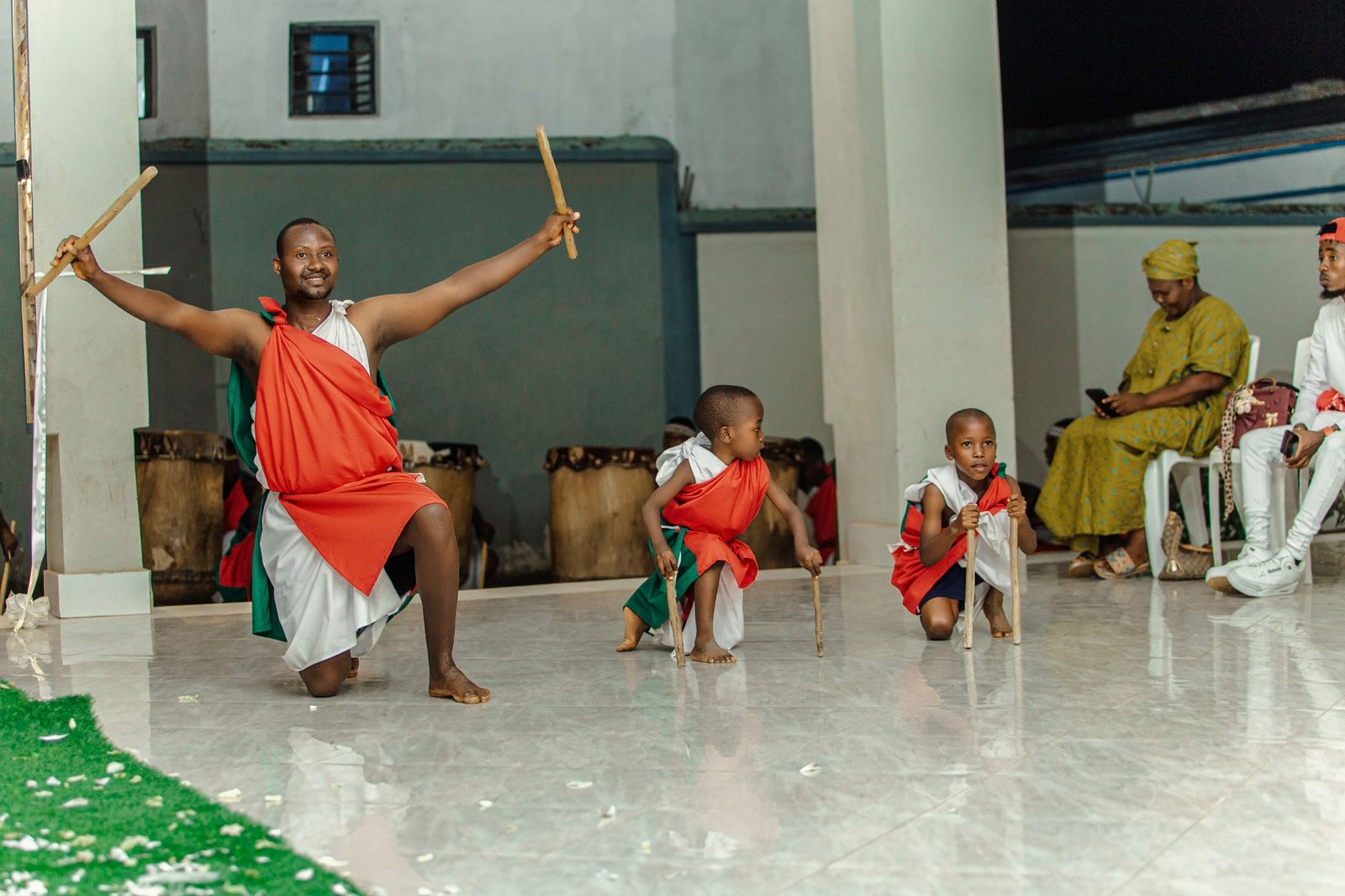 Children's African Dance Costume Youth Cultural Event Performance