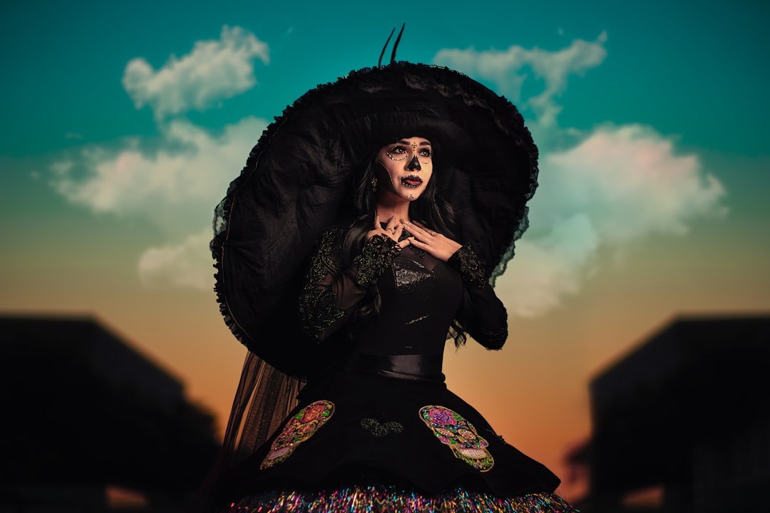 Black Girls Flamenco Dress Polka Dot Lunares Spanish Dance