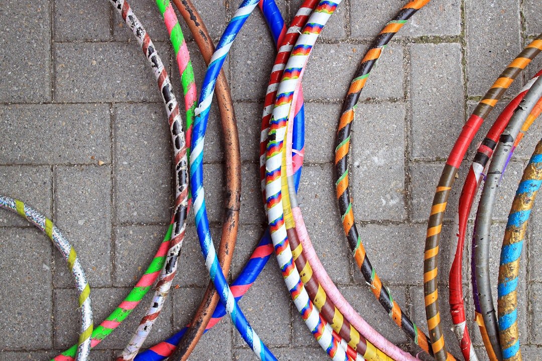 Rhythmic Gymnastics Ribbon Hoop Ball Club Set Complete Apparatus