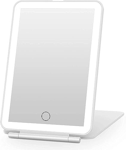 FUNTOUCH Rechargeable Travel Makeup Mirror 72 LEDs