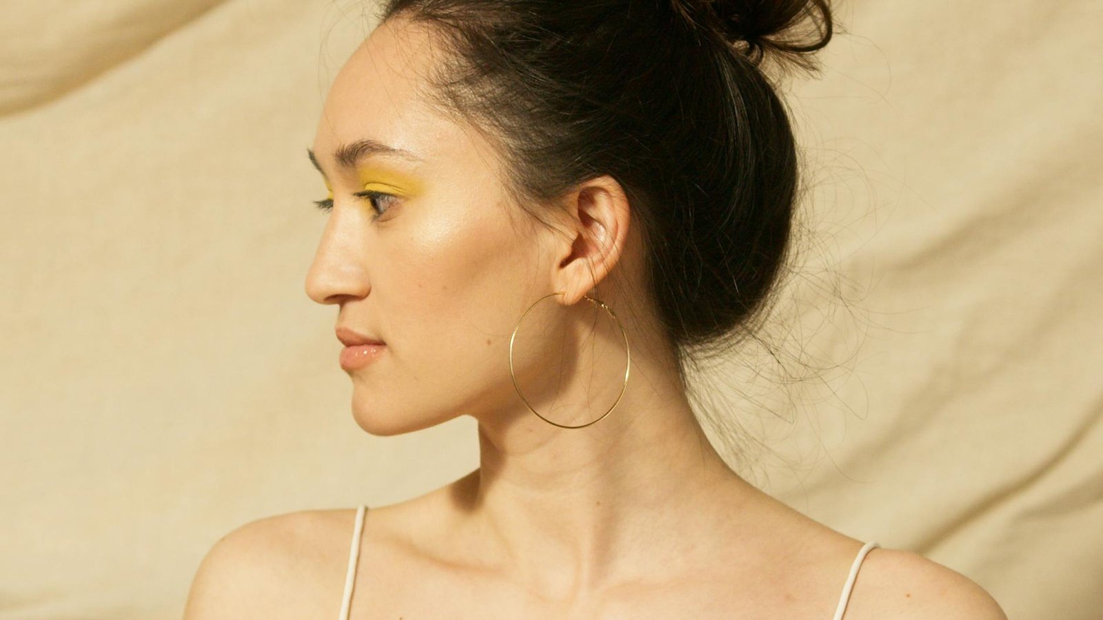 Oversized Gold Hoop Earrings Hip Hop Dance Performance