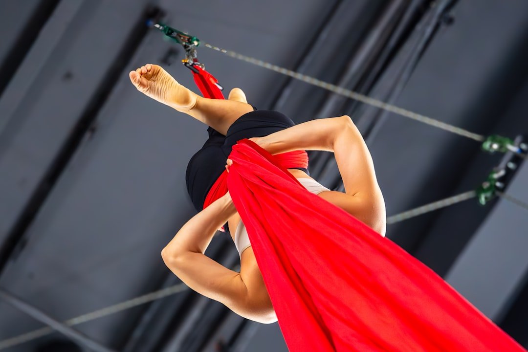 Aerial Silk Hammock Set Dance Fitness Swing Trapeze Home Kit