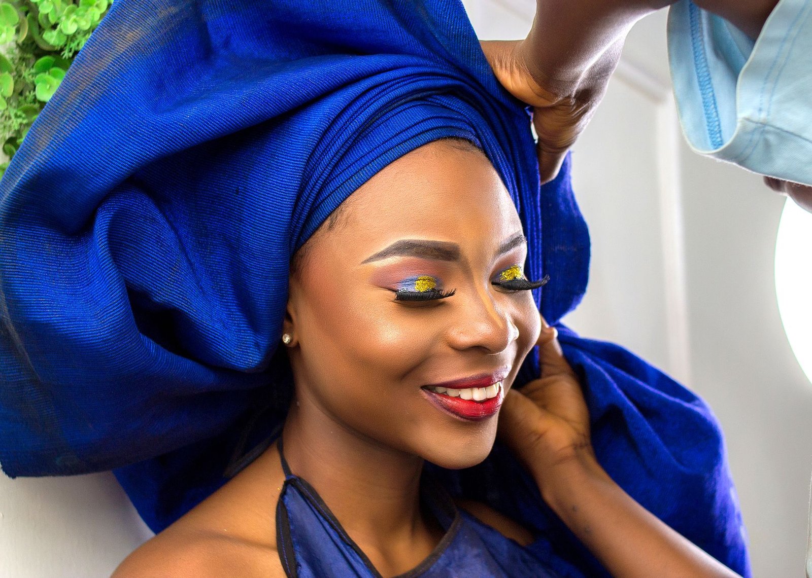 African Head Wrap Gele Ceremony Performance Dance Accessory