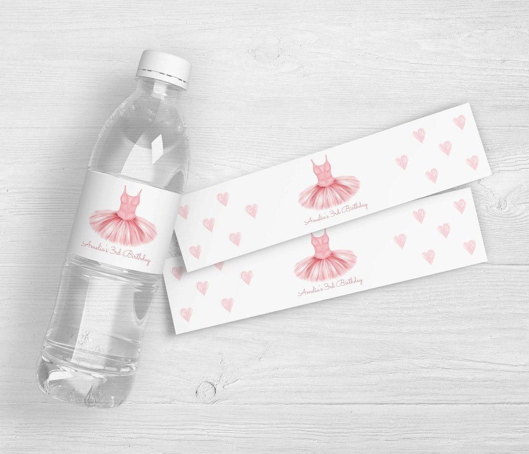 Personalized Dance Water Bottle with Name Studio Logo