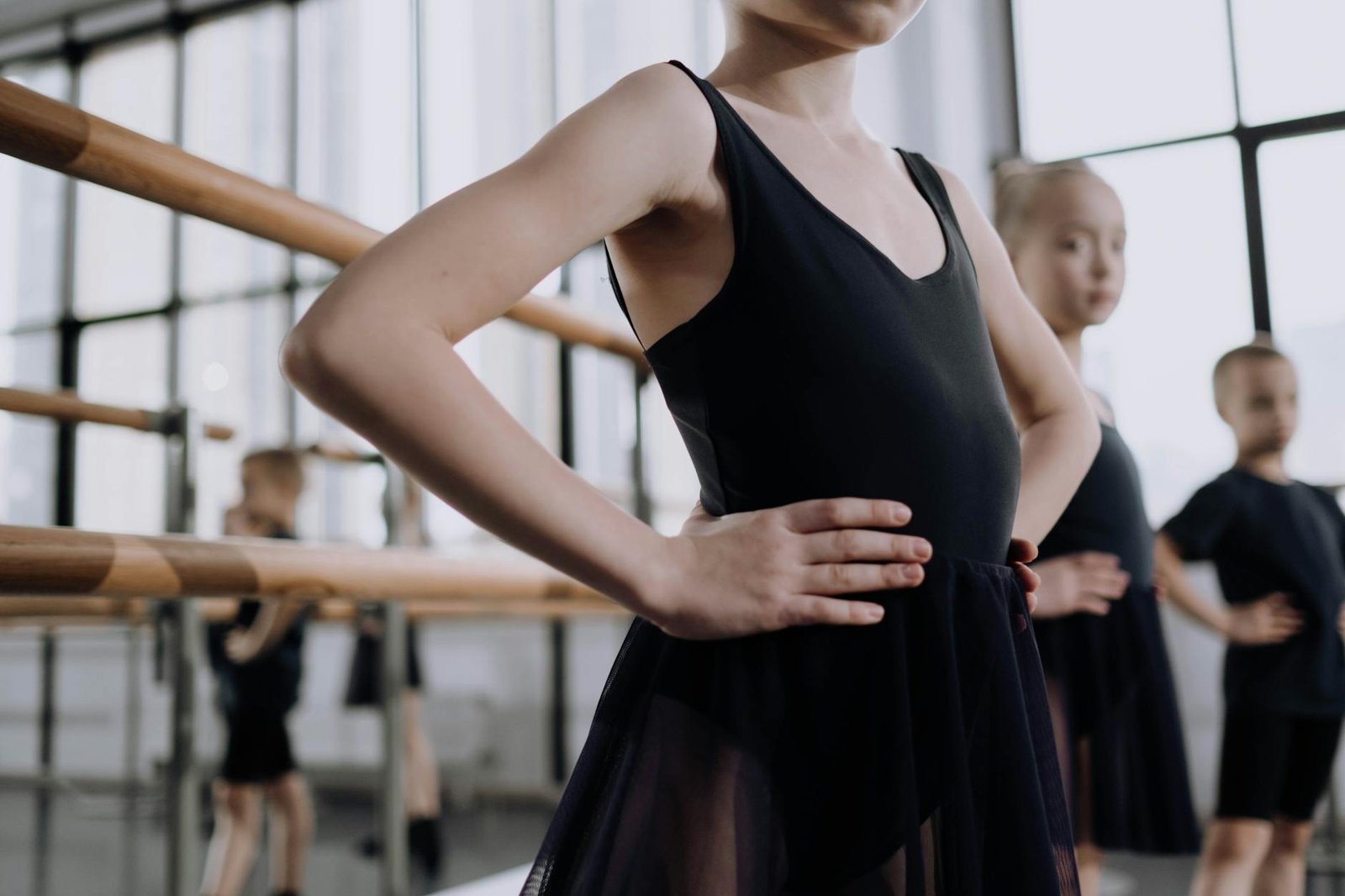 Dance Audition Fitted Leotard Black Professional Classic