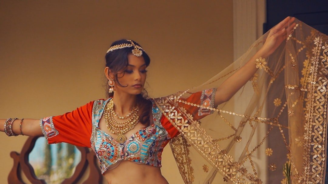 Bollywood Dance Lehenga Choli Set Embroidered Sequin
