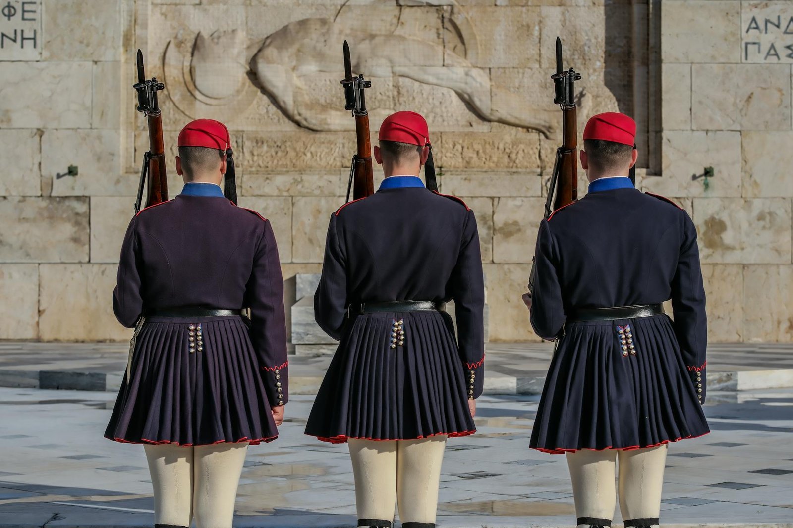 Greek Fustanella Men's Traditional Evzone Dance Costume Set