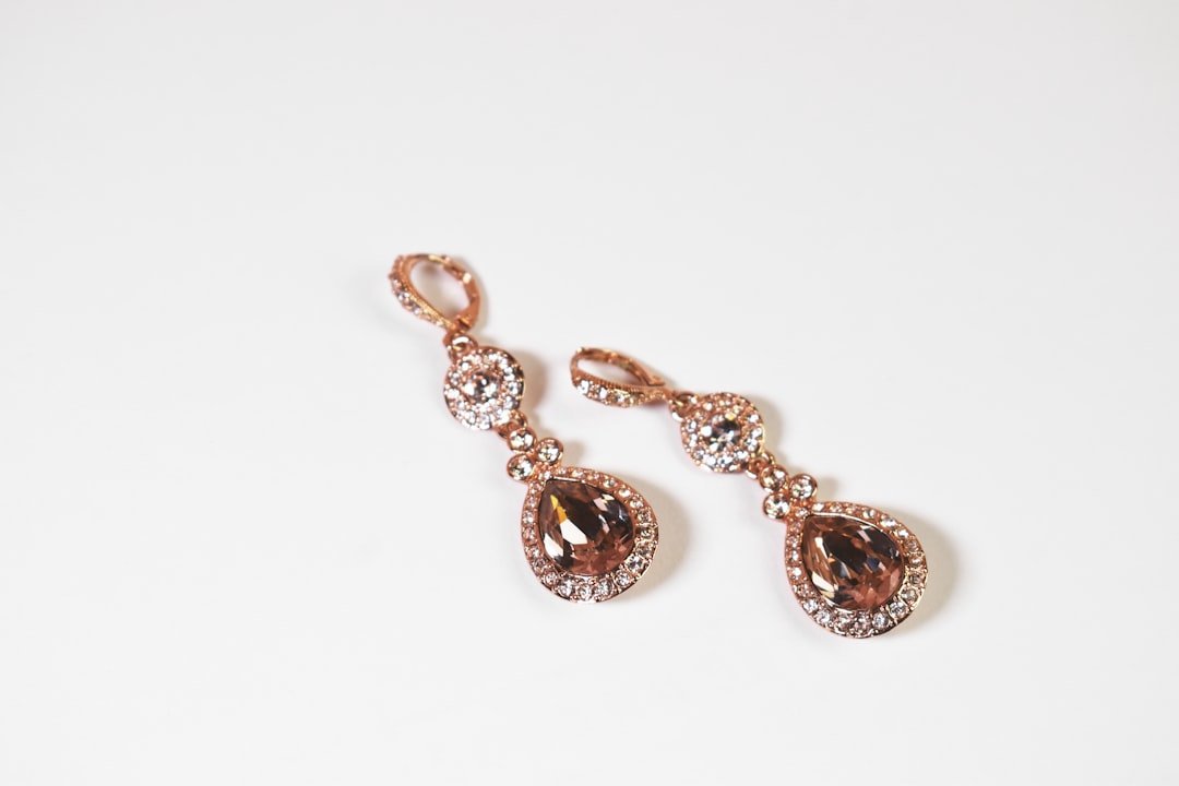 rhinestone teardrop drop earrings for lyrical dance